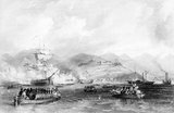 The first capture of Chusan by British forces in China occurred on 5–6 July 1840 during the First Opium War. The British captured Chusan, the largest island of an archipelago of that name.<br/><br/>

The First Anglo-Chinese War (1839–42), known popularly as the First Opium War or simply the Opium War, was fought between the United Kingdom and the Qing Dynasty of China over their conflicting viewpoints on diplomatic relations, trade, and the administration of justice.<br/><br/>

Chinese officials wished to stop what was perceived as an outflow of silver and to control the spread of opium, and confiscated supplies of opium from British traders. The British government, although not officially denying China's right to control imports, objected to this seizure and used its newly developed military power to enforce violent redress.<br/><br/>

In 1842, the Treaty of Nanking—the first of what the Chinese later called the unequal treaties—granted an indemnity to Britain, the opening of five treaty ports, and the cession of Hong Kong Island, thereby ending the trade monopoly of the Canton System. The failure of the treaty to satisfy British goals of improved trade and diplomatic relations led to the Second Opium War (1856–60). The war is now considered in China as the beginning of modern Chinese history.